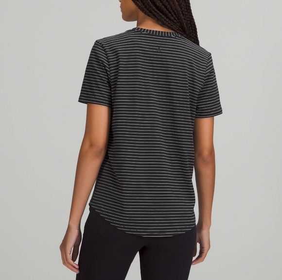 Lululemon Stripped V - Neck T - Shirt - Picture 3 of 7